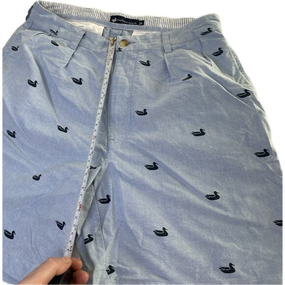 Southern Marsh Mens Shorts 28 S Chino All Over Print Duck 7” Blue - Picture 6 of 8